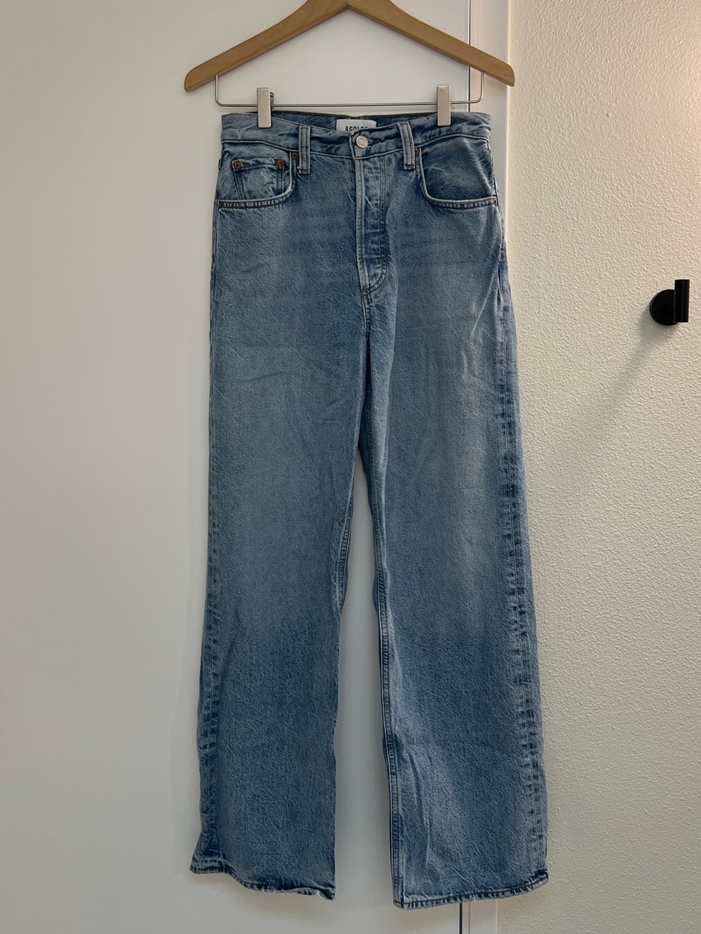 AGOLDE low curve soft denim jeans